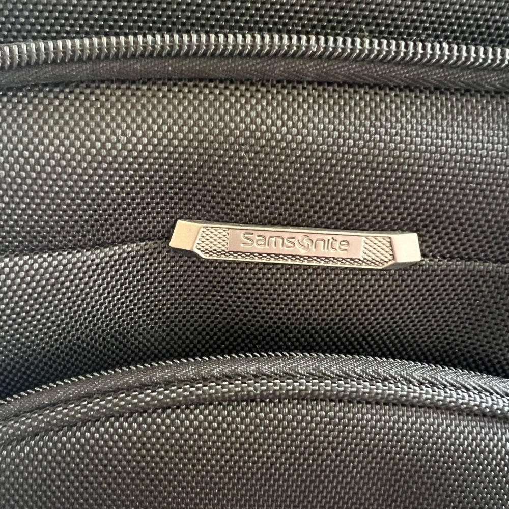 Samsonite Black Backpack With Orange Accents - image 2